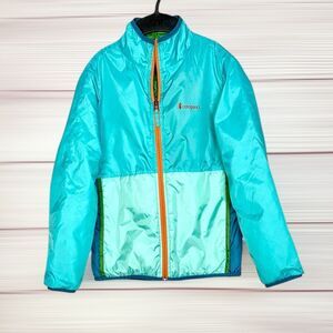 Cotopaxi Teca Calido Jacket Blue Zip Front Pockets Lightweight Kid's M 10-12